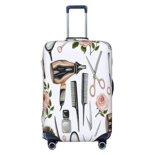 Hair Care Tools Set Luggage Cover Protector Elastic Washable Anti-Scratch Suitcase Covers With Concealed Zipper For 18-32 Inch Luggage X-Large