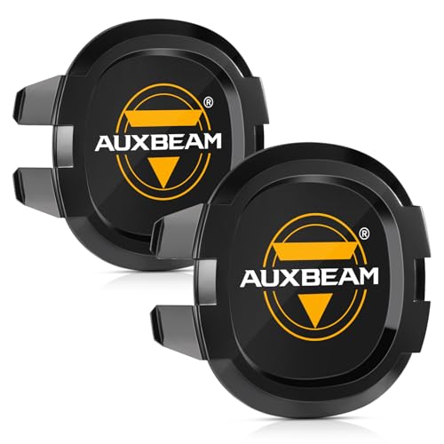 Auxebam 4 inch Black Offroad Light Covers, 2Pcs LED Round Pod Cover Waterproof Polycarbonate Protective Lens for LED Cube Lights Driving Fog Light (Fit for ZD000670 ZD000671)