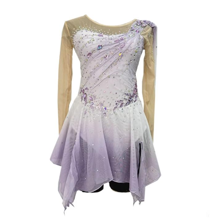Justaucorps vêtements de ballet et robe de patinage artistique de gymnastique fille
