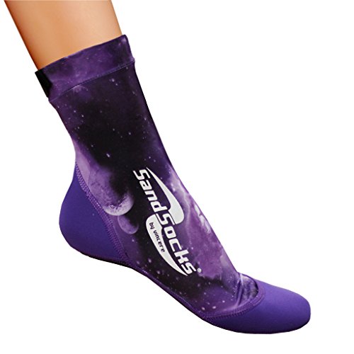 Sand Socks, Púrpura Galaxy, Large