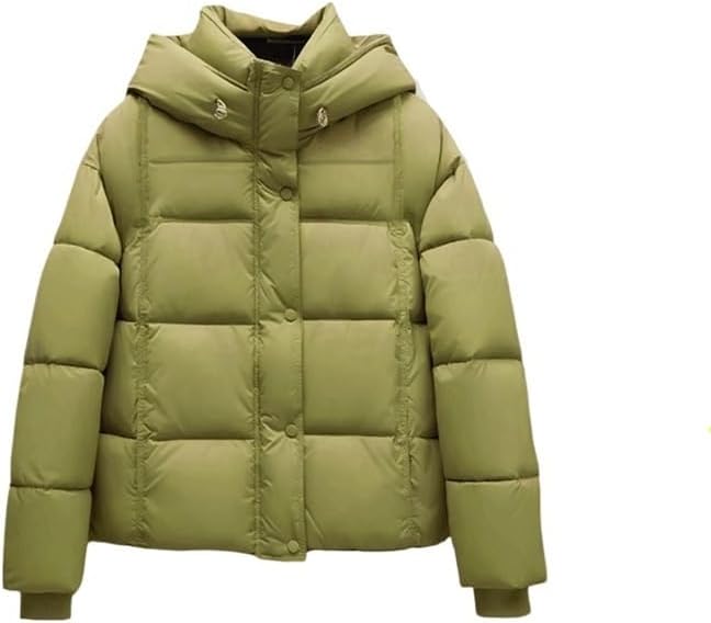 Short Hooded Loose Thick Warm Cotton Padded Jacket for Winter