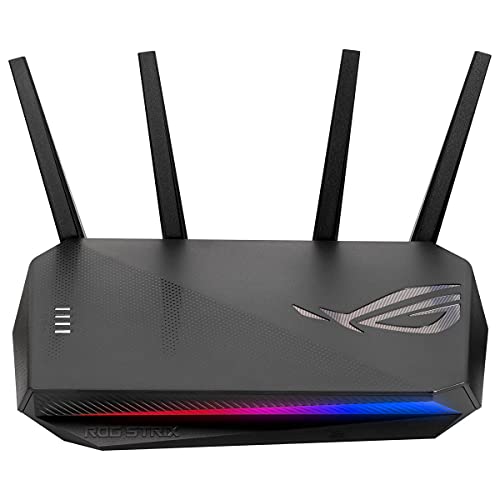 ASUS-ROG-Strix-GS-AX3000-Router-Wi-Fi-6-de-Doble-Banda-para-Gaming-Compatible-con-PS5-y-Juegos-moviles-VPN-Fusion-Instant-Guard-Gear-Accelerator-Puerto-de-Gaming-QoS-Adaptable-y-Aura-RGB