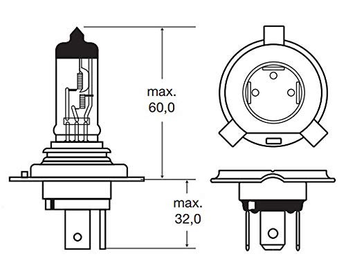image for ICBEAMER H4 9003/HB2 12V 100W Super White Direct Replace Auto Vehicle 