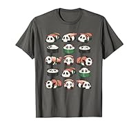 T-shirt con panda nigiri