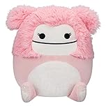 Squishmallows 8-Inch Brina Pink Bigfoot with Fuzzy Belly - Little Ultrasoft Official Kelly Toy Plush (SQCR02181)