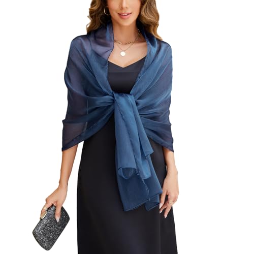 FINIZO Shawls and Wraps for Evening Dresses Women Soft Shimmer Scarf Wedding Guest Shawl Wrap