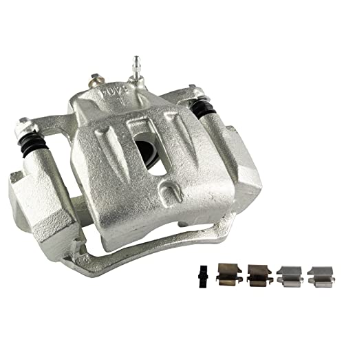 Image of TRQ Front and Rear Brake Caliper Set Zinc Coated Brackets Compatible with 2004-2007 Toyota Highlander