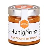 Sanddorn Honig 100% Deutscher Blütenhonig [1 x 250 Gramm] Honig ursprünglicher und natürlicher Honiggenuss vom Honigprinz