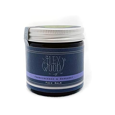 Frankincense and Bergamot Face Balm - 100% Natural, Vegan, Moisturising, Anti Ageing, Wrinkle and Line Reducing Ingredients, Cruelty Free, Palm Oil Free, Plastic Free, Handcrafted in the UK - 60ml Cover