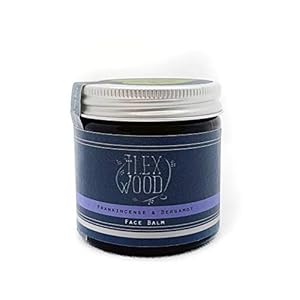 The Ilex Wood – Frankincense and Bergamot Face Balm – 100% Natural, Handmade, Vegan, Moisturising, Anti Ageing, Wrinkle and Line Reducing Ingredients, Cruelty & Plastic Free, Palm Oil Free. 60ml