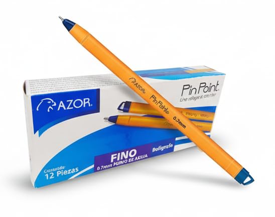 ディスイズアペン Pin Point Blue Pens Fine Point Writing Ballpoint Pens 0.7mm 12