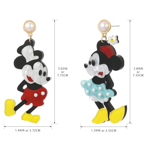 Madison Tyler Cute Earrings for Brides Mouse Dangle Earrings | Delicate Rhinestone Animal Earrings for Women | Daily Wear Holiday Birthday Gifts 6