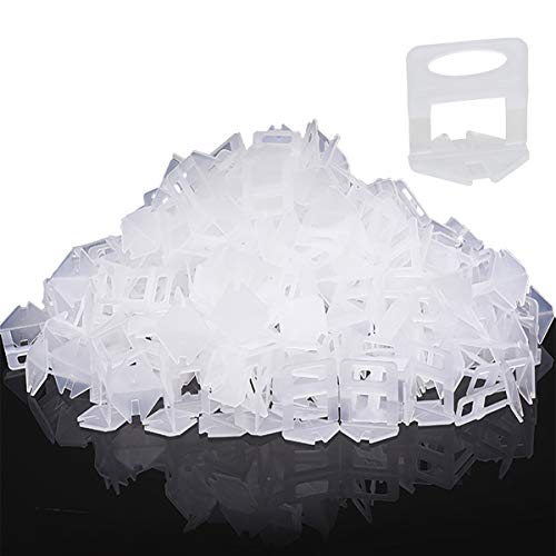 Tile Leveling Clips Tiles Leveler Spacers - Lippage free tile and stone installation for PRO and DIY - 500-Piece Leveling Spacer System (1/8 Inch)