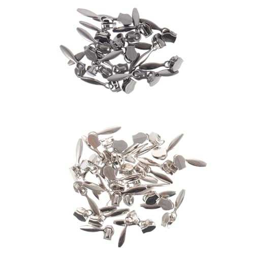 HOMSFOU Zipper Supplies 50pcs Zipper Pulls Charms for Travel Bags Suitcases and Coat Repair