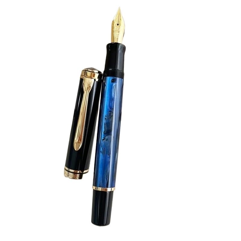 Stylo plume en acrylique dore ecriture fluide pour amateurs de belle calligraphie