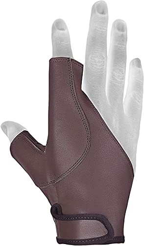 Daskz Leathers Archery Bow Glove – 100% Leather Half Thumb & Index Finger – Right or Left Hand – Traditional Shooting Glove for Precision & Comfort