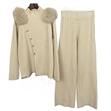 ● Hochwertiges Material: Dieses OFTBUY Damen-Strickoberteil mit Lederbesatz verfügt über ein klassisches Design, das es beim Tragen elegant und modisch aussehen lässt. Er ist aus hochwertigem Leder gefertigt und sorgfältig verarbeitet, was Langlebigkeit und Komfort vereint. Die weiche Textur erhöht den Tragekomfort und bietet eine Passform, die weder eng noch einschnürend ist und freie Bewegung ermöglicht.
