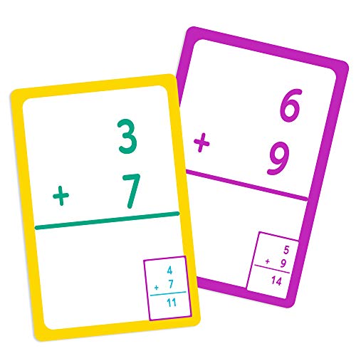 Image of BAZIC Products Addition Flash Cards, 36 Cards, Self-Checking, 2-Pack
