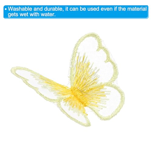 Mariposas parches de encaje bordado PATIKIL con relieve tridimensional para decorar vestidos de novia 5