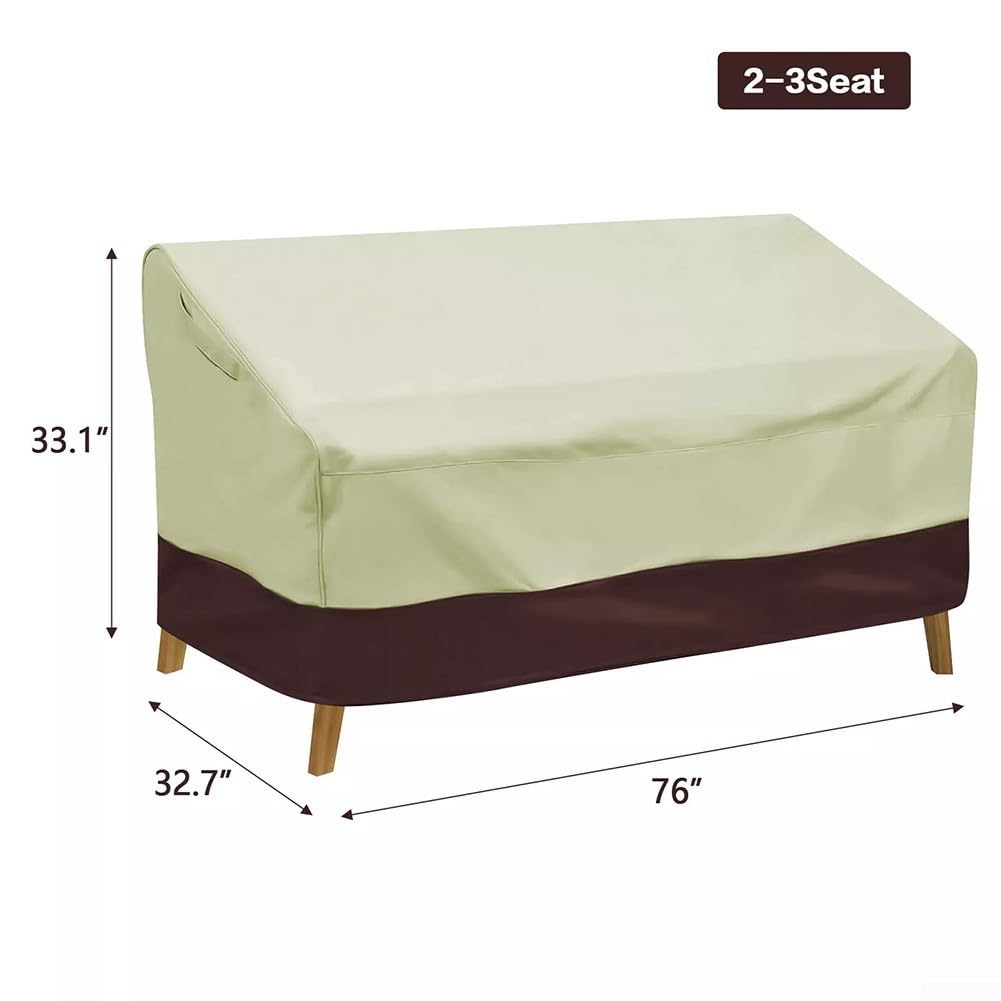 Copridivano da giardino per esterni, impermeabile per esterni, copertura per panca da giardino a 2-4 posti, tessuto Oxford 210D, copertura per panca da esterno (210D: 193 x 83 x 84 m)