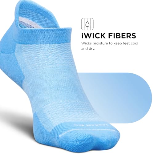 Image of Feetures High Performance Max Cushion Ankle Sock - Tab Socks for Women & Men with Heel Tab