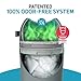L.A. BABY Magic Diaper Pail - Patented 100% Odor-Free System with Child-Safe Lock - Award-Winning Design - No Refills Required - Works with Regular Trash Bags - Green