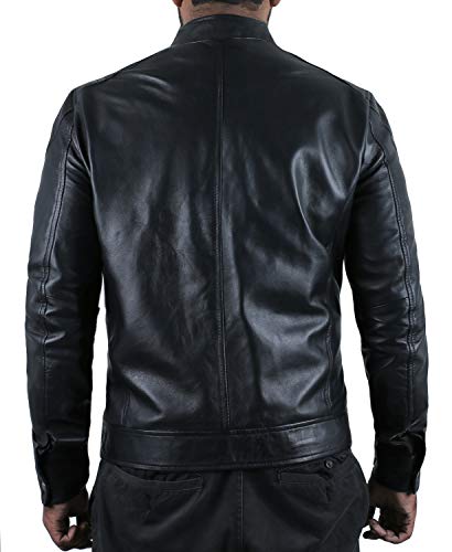 Laverapelle Men's Genuine Lambskin Leather Jacket (Black, Large, Polyester Lining) - 1501394 #TOP2