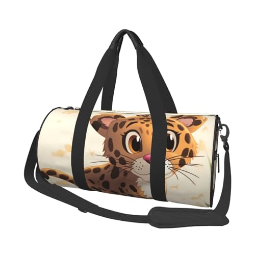 Sac de sport homme et femme motif bébé jaguar pour fitness et voyage