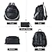 Leresas 35L Backpack Purse for Women Men Large Travel Backpack for Work College Laptop Back Pack Vegan Leather Fashion Black