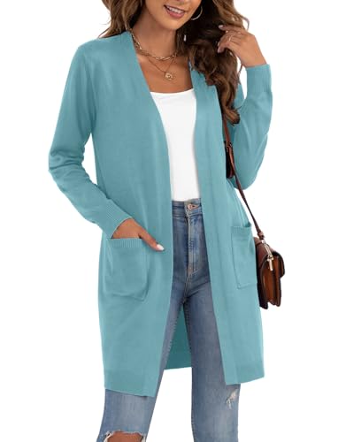 Image of VIISHOW Women's Classic Cardigans Long Sleeve Open Front Casual Knit Cardigan Sweaters Coat Soft Outwear