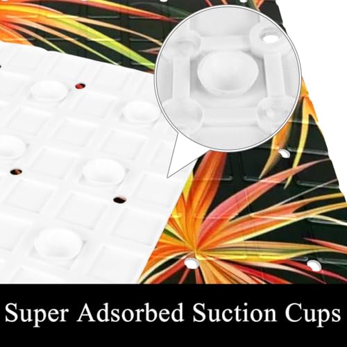 Tapis de bain antidérapant extra long en PVC à ventouses pour douche - 4