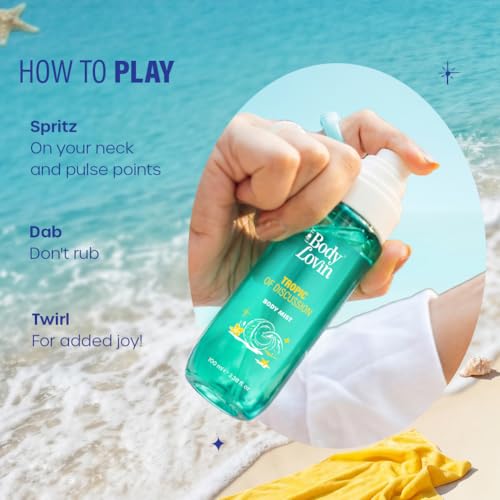 Image of Plum BodyLovin' Tropic Of Discussion Body Mist | Tropical Breeze Meets Creamy Coconut | Long-Lasting | Fresh Tropical Fragrance | With Notes Of Ozonic, Coconut & Gardenia |100 ml
