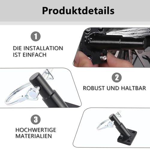 Fahrradanhänger Kupplung, Fahrrad Anhängerkupplung Kupplung Fahrradanhänger Anhängerkupplung Fahrrad Mit Sicherungsstift Für Fahrrad-Kinderanhänger Kinderwagen Lastenanhänger