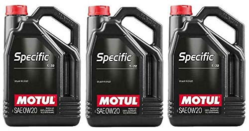 Motul Specific 5122 0W20 C5 Fully Synthetic Engine Oil, ST-JLR 51.5122, 15 Litres