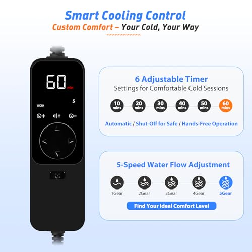 Image of Ice Machine for Knee After Surgery - 19 QT (18L) Cold Therapy System with Timer, 5 Speeds - Circulating Cold Water for Knee, Back, Shoulder Pain Relief & Post-Surgery Recovery (Dad Gifts & Mom Gifts)