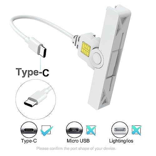 image for Rocketek CAC Reader Type C, USB C SmartFold CAC Reader, USB C DOD Mili