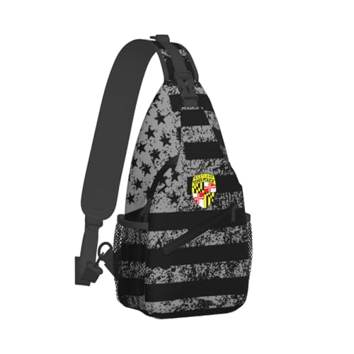 Bolso tipo sling para hombre, resistente al agua, pequeño