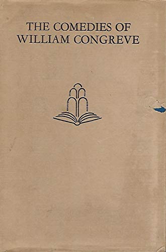 The Comedies of William Congreve B000LB7RKE Book Cover