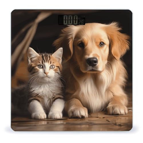 Báscula digital para perros y gatos 26x26 cm vidrio templado miniatura 1