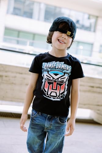 Transformers Bumblebee Optimus Prime Little Boys 3 Pack Graphic T-Shirts Yellow/Blue/Black 7-8 - image 3