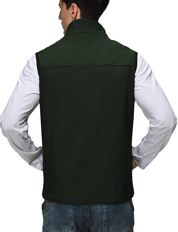Zzkouine Gilet da Uomo in Softshell Antivento Leggero Vest Cappotto Senza Maniche Antivento e Impermeabile Multitasche, Giacca Calda Con Cerniera Per Viaggi e Attività All'aperto