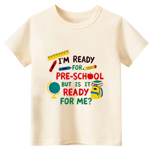 First Day of Pre-K Shirt Kids Hello Pre K T-Shirt Boys Girls Toddler Preschool Tee 3T-6T