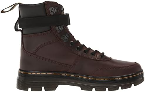Dr. Martens Unisex Combs Tech Leather Fashion Boot, Dark Brown Crazy Horse+PU, 8 US Women | Image 5