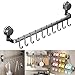 Suction Cup Kitchen Storage Hook: Versatile Usage & Tool-Free Setup - 50CM ABS+Stainless Steel Grey Hook For Utensils Towels Keys Wall Door Storage