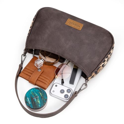 Image of Wrangler Western Shoulder Bag for Women Small Purse Aztec Hobo Bag Handbag with Detachable Strap