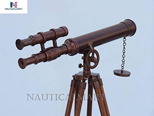 NauticalMart Floor Standing Bronzed Griffith Astro Telescope 50" - Vintage Telecope