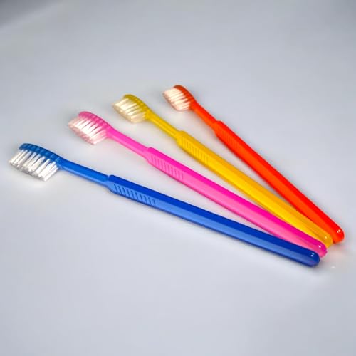 DE Healthcare Products – Einmalzahnbürsten mit Zahnpasta (100 Stück), einzeln hygienisch verpackt, 4 untersch. Farben (4x 25 Stück) – Bild 8