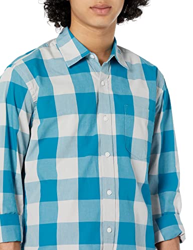 Image of Amazon Essentials Men's Regular-Fit Long-Sleeve Casual Poplin Shirt, Button Front, Business Casual, Collared