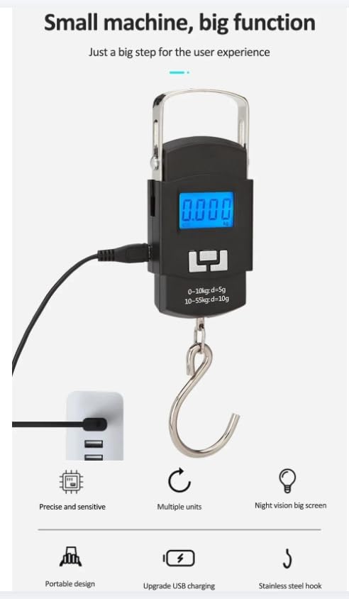 Báscula digital portátil electrónica WH-A25 55kg miniatura 5