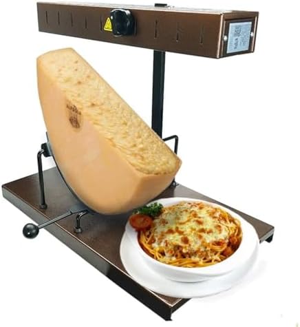 Raclette Cheese Melter,Commercial Electric Cheese Melting Machine,Height Adjustable Cheese Melter for Half-Round Cheese for Restaurant